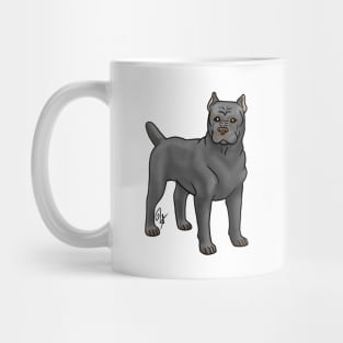 Dog - Cane Corso - Cropped Gray Mug